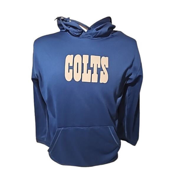 Nike NFL Indianapolis Colts Men's Hoodie XL Blue Therma-Fit Pullover - Picture 1 of 7